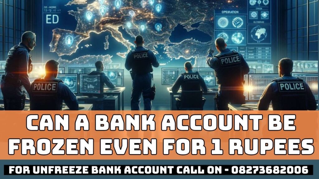 Can a bank account be frozen even for 1 rupee