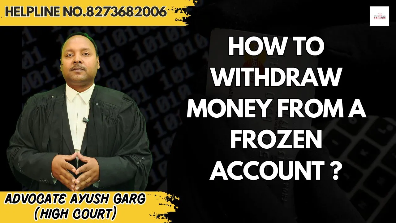 How to Withdraw Money From a Frozen Account